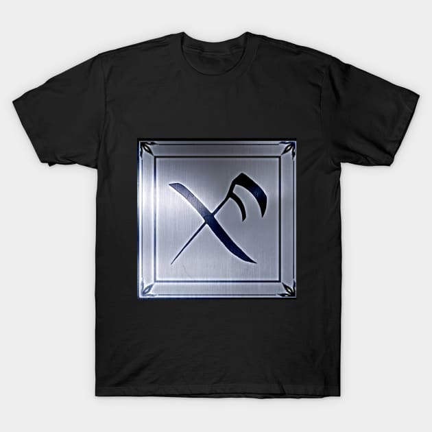 Metal Burned Good Luck Rune T-Shirt by AjDreamCraft